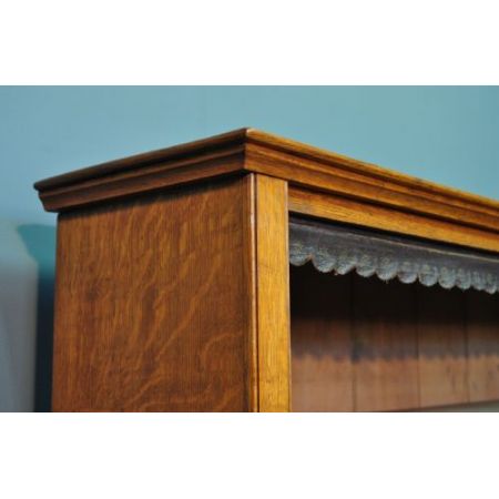 Antiker viktorianischer Eichen Bücherschrank ca 1860