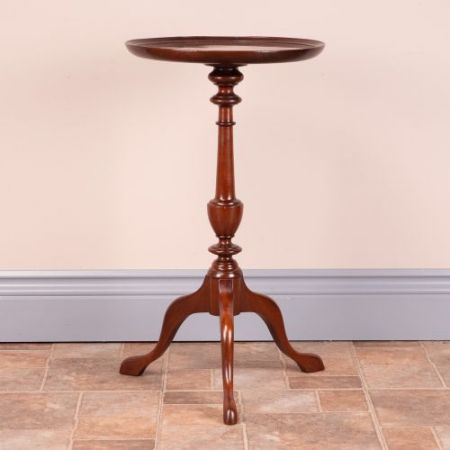 Antiker britischer Mahagoni Beistelltisch Weintisch ca 1920