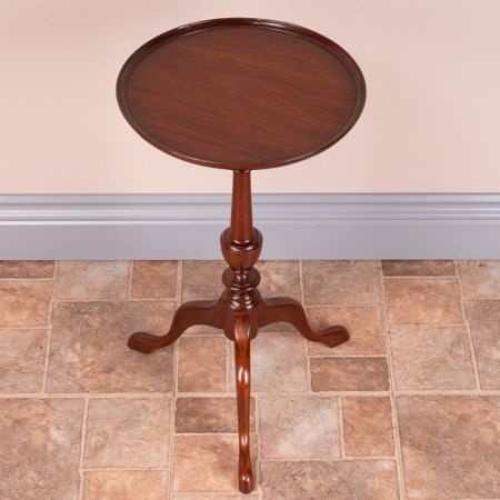 Antiker britischer Mahagoni Beistelltisch Weintisch ca 1920