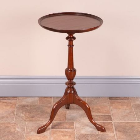 Antiker britischer Mahagoni Beistelltisch Weintisch ca 1920