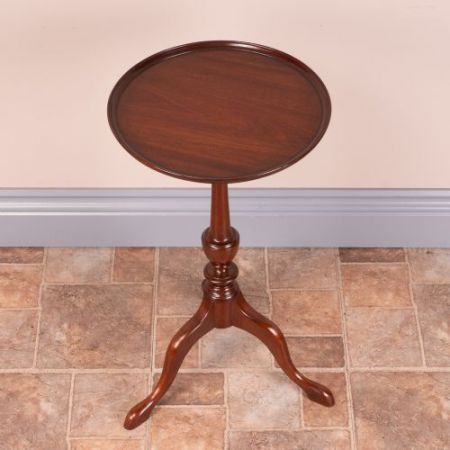 Antiker britischer Mahagoni Beistelltisch Weintisch ca 1920