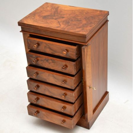 Antike viktorianische Nussbaum Kommode Wellington ca 1860