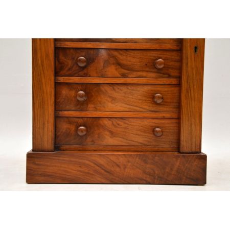 Antike viktorianische Nussbaum Kommode Wellington ca 1860