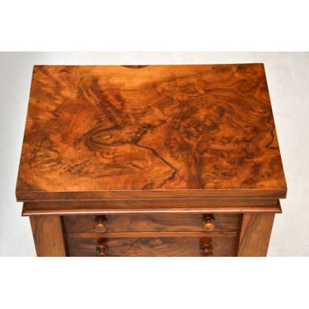 Antike viktorianische Nussbaum Kommode Wellington ca 1860