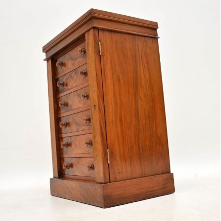 Antike viktorianische Nussbaum Kommode Wellington ca 1860