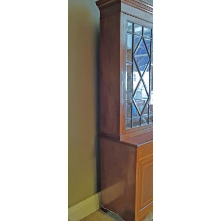 Antiker britischer Mahagoni Bücherschrank ca 1910