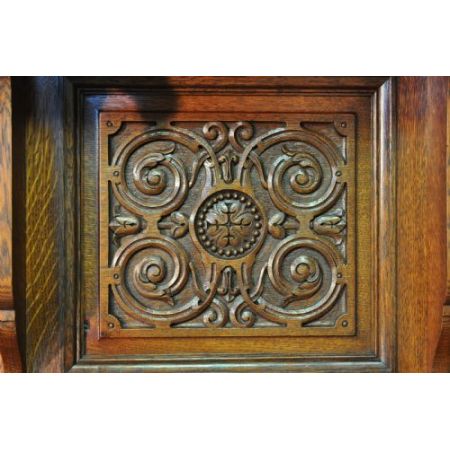 Viktorianisches antikes Eichen Sideboard britisch ca 1860