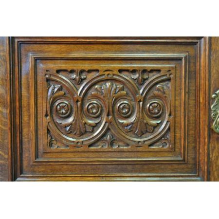 Viktorianisches antikes Eichen Sideboard britisch ca 1860