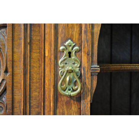 Viktorianisches antikes Eichen Sideboard britisch ca 1860