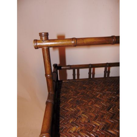 Edwardianisches britisches Bambus Regal Etagere antik ca 1920