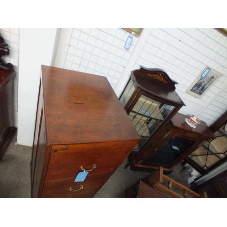 Antike britische Eichen Kommode Aktenschrank ca 1920