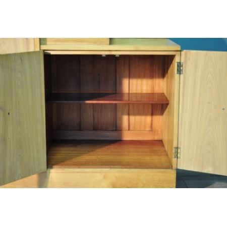 Antikes Art Deco Sideboard Nussbaum britisch ca 1930