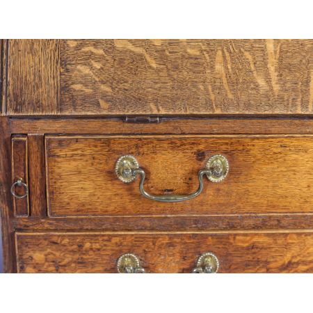 Georgianischer antiker Eichen Sekretär britisch ca 1760