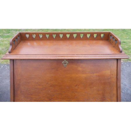 Antiker Arts & Crafts Sekretär Eiche britisch ca 1900