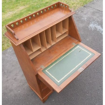 Antiker Arts & Crafts Sekretär Eiche britisch ca 1900