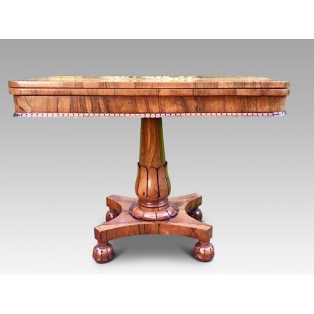 Antiker britischer Palisander Kartentisch ca 1840