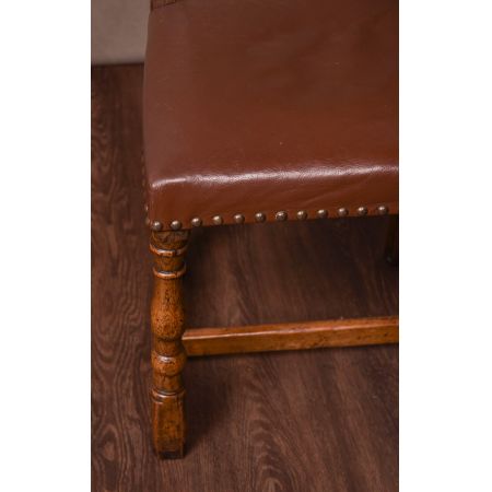 Edwardianischer antiker Eichen Esstisch Stühle englisch ca 1890