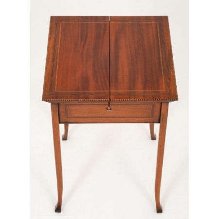 Antiker britischer Mahagoni Sekretär Schreibtisch klappbar ca 1910