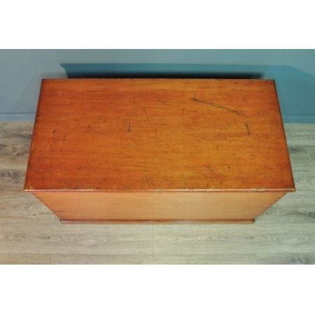 Viktorianische antike Kiefern Truhe britisch ca 1860