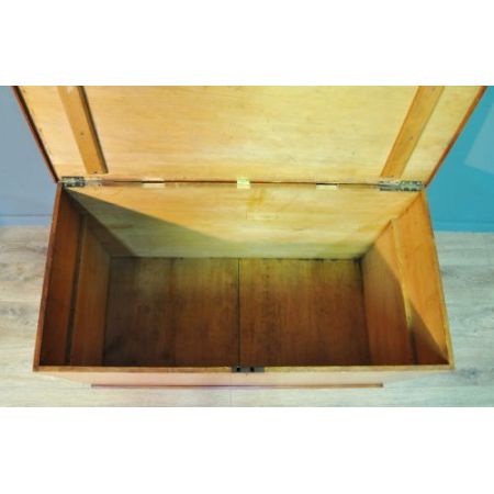 Viktorianische antike Kiefern Truhe britisch ca 1860