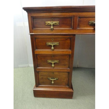 Antiker britischer Mahagoni Schreibtisch ca 1900
