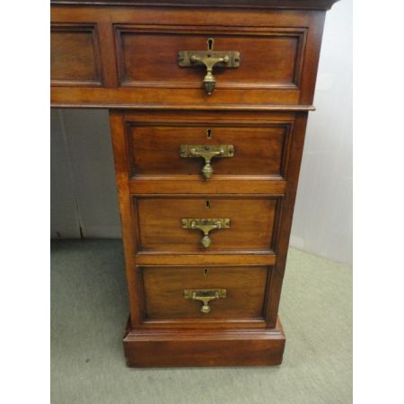 Antiker britischer Mahagoni Schreibtisch ca 1900