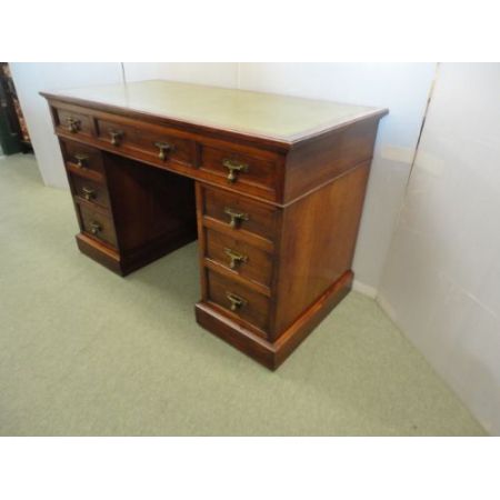 Antiker britischer Mahagoni Schreibtisch ca 1900