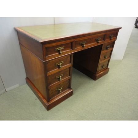 Antiker britischer Mahagoni Schreibtisch ca 1900