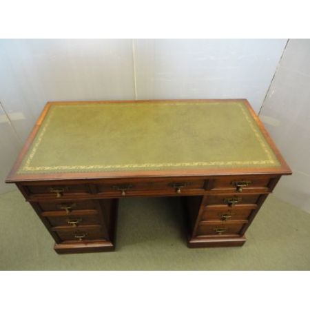 Antiker britischer Mahagoni Schreibtisch ca 1900