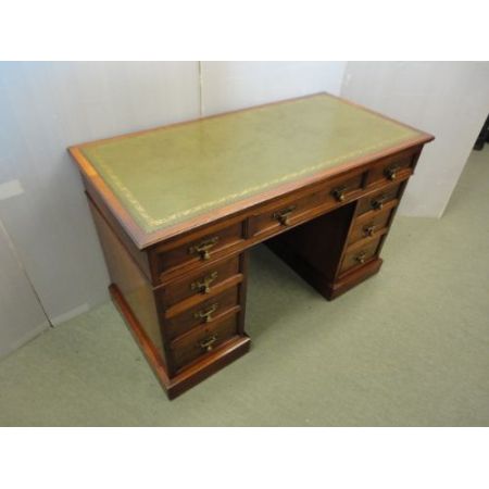 Antiker britischer Mahagoni Schreibtisch ca 1900