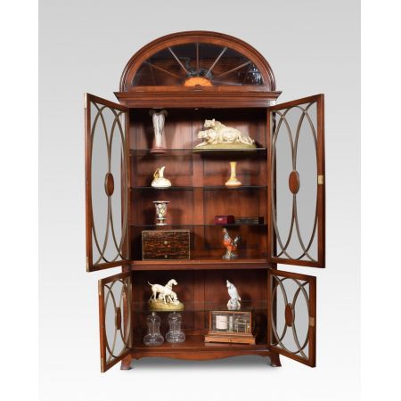 Georgianische antike Mahagoni Vitrine britisch ca 1910