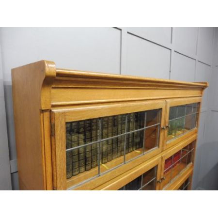 Antikes britisches Eichen Bücherregal ca 1920