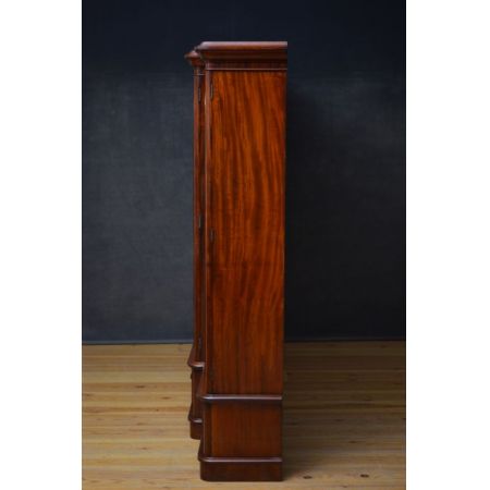 Viktorianischer antiker Mahagoni Bücherschrank britisch ca 1860