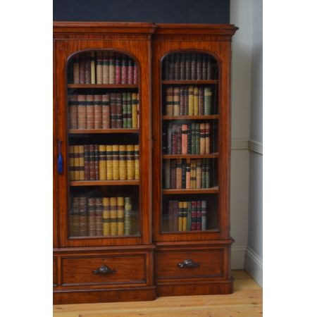 Viktorianischer antiker Mahagoni Bücherschrank britisch ca 1860