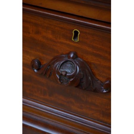 Viktorianischer antiker Mahagoni Bücherschrank britisch ca 1860