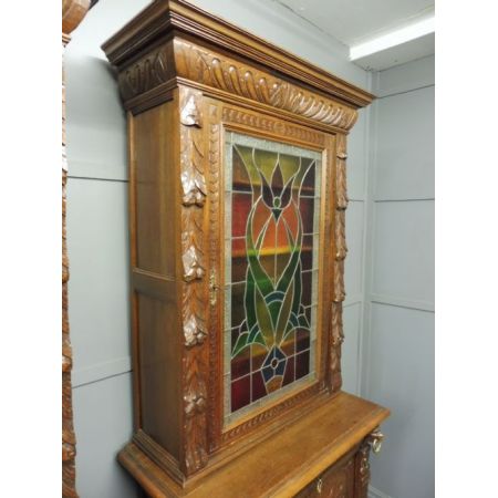 Viktorianische antike Eichen Bücherschränke britisch ca 1880