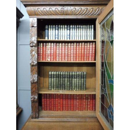 Viktorianische antike Eichen Bücherschränke britisch ca 1880