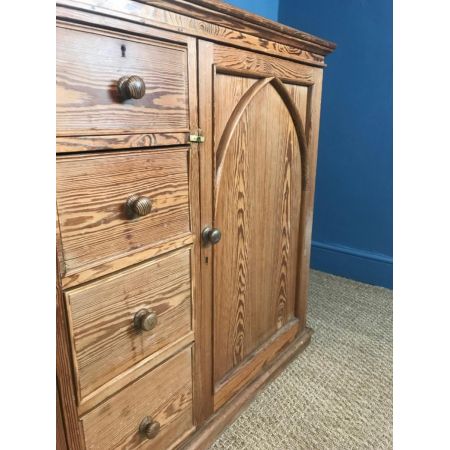 Viktorianisches antikes Kiefern Sideboard Weichholz englisch ca 1890