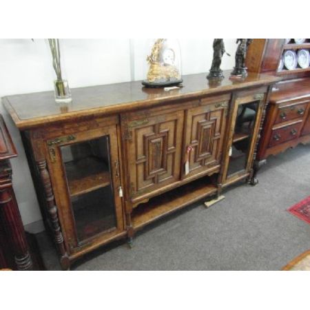 Viktorianisches antikes Sideboard Nussbaum britisch ca 1860