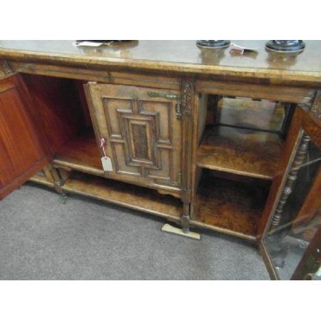 Viktorianisches antikes Sideboard Nussbaum britisch ca 1860