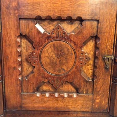 Antikes britisches Eichen Sideboard ca 1870