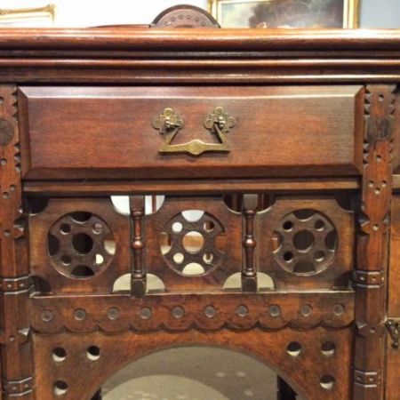 Antikes britisches Eichen Sideboard ca 1870