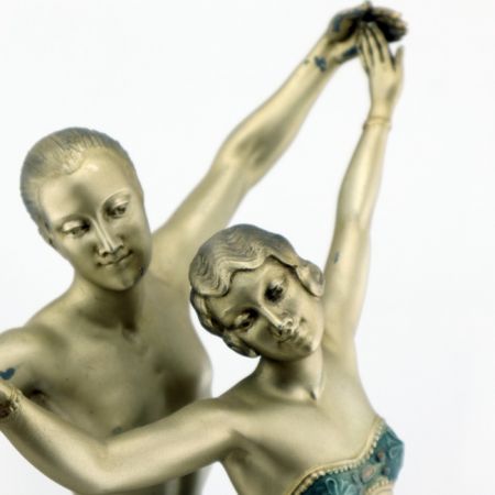 Antike Art Deco Skulptur Figur britisch ca 1930