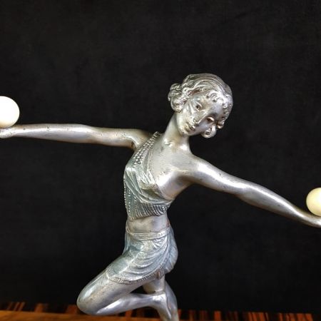 Antike britische Art Deco Figur Skulptur ca 1930