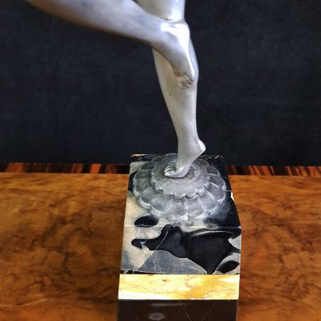 Antike britische Art Deco Figur Skulptur ca 1930