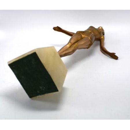 Art Deco Alabaster Figur Skulptur antik englisch ca 1930