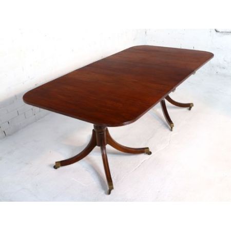 Antiker britischer Mahagoni Esstisch Regency ca 1920