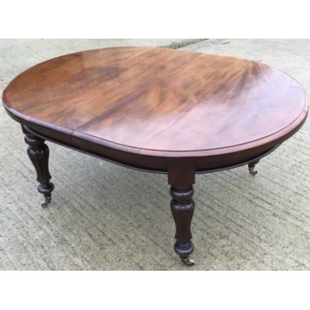 Viktorianischer antiker Mahagoni Esstisch ca 1860