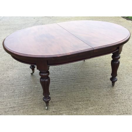 Viktorianischer antiker Mahagoni Esstisch ca 1860