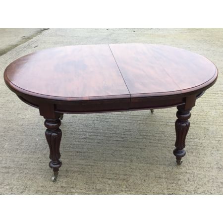 Viktorianischer antiker Mahagoni Esstisch ca 1860